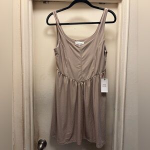 Pink Rose Women's Beige Midi Dress